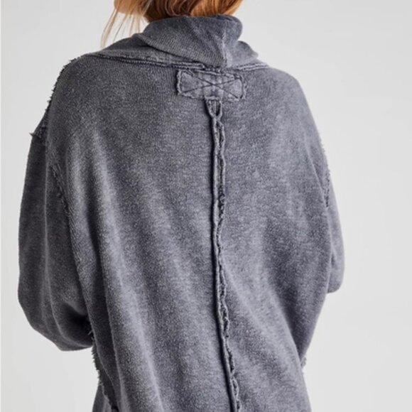 We The Free Timmy Boxy Turtleneck Sweater *Faded Black - Picture 4 of 16